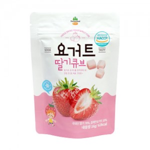 산마을 요거트 딸기큐브 파우치팩(16g)