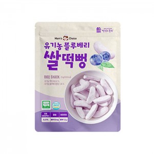 맘스초이스 유기농 쌀떡뻥(블루베리/25g)